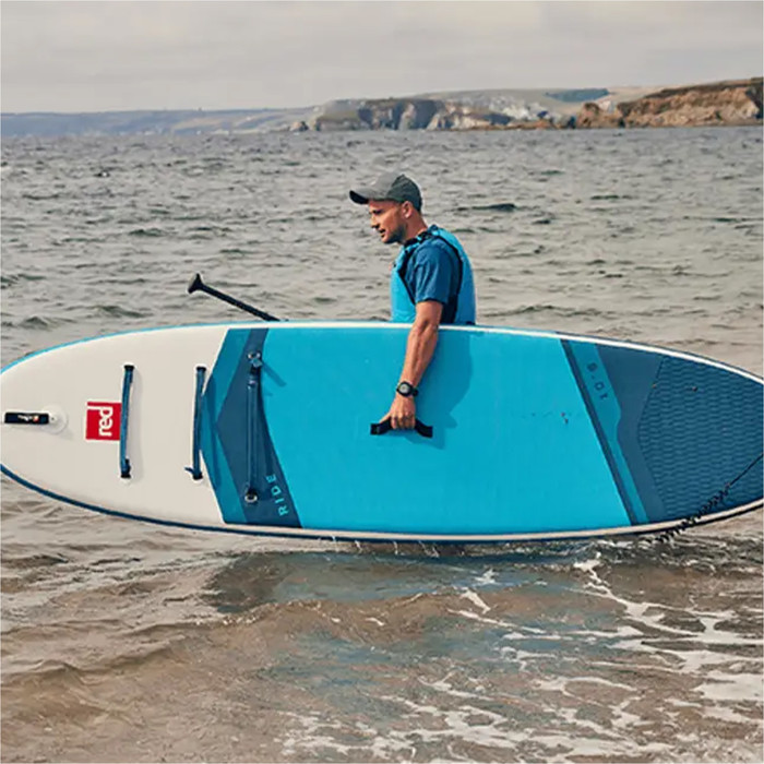 2023 Red Paddle Co 10'8 Ride Stand Up Paddle Board, taske, padle, pumpe og snor - Prime Package